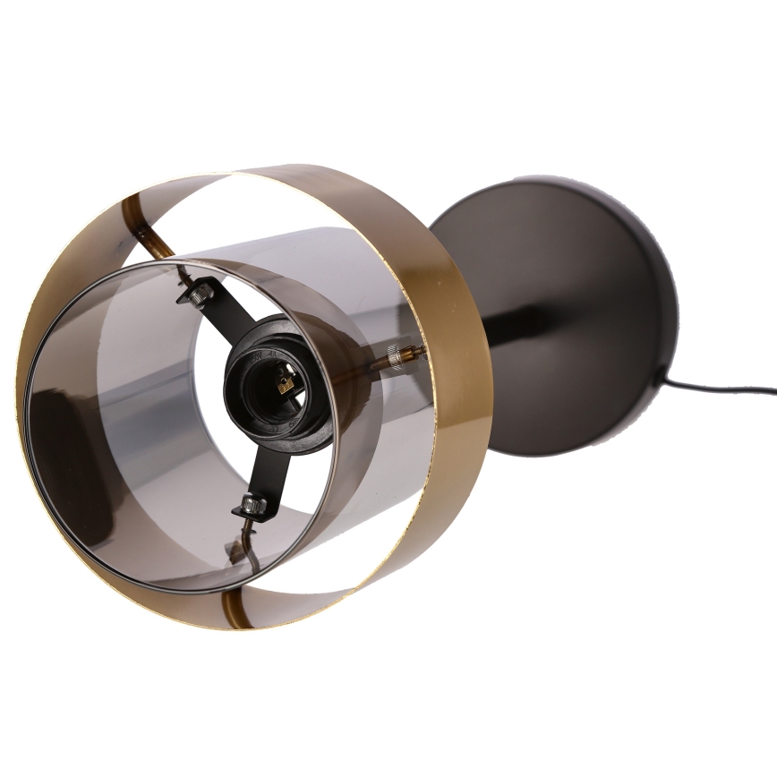 Candeeiro de mesa SPIEGA 1xE27/60W/230V dourada/preto