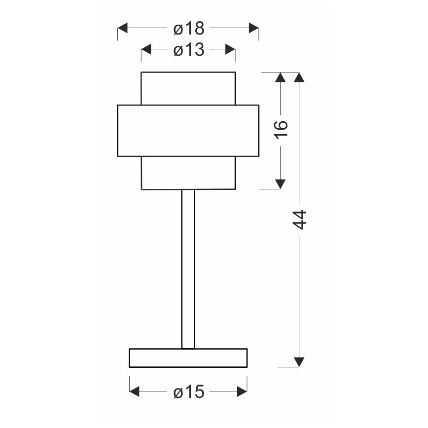 Candeeiro de mesa SPIEGA 1xE27/60W/230V dourada/preto