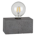 Candeeiro de mesa STRONG DOUBLE 1xE27/25W/230V betão - certificado por FSC