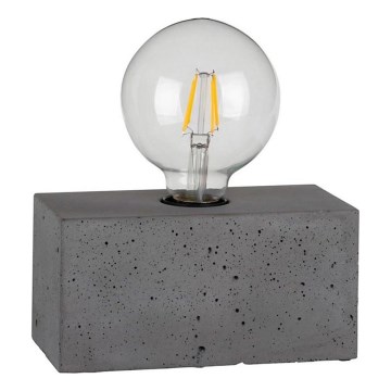 Candeeiro de mesa STRONG DOUBLE 1xE27/25W/230V betão - certificado por FSC