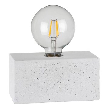 Candeeiro de mesa STRONG DOUBLE 1xE27/25W/230V betão - certificado por FSC