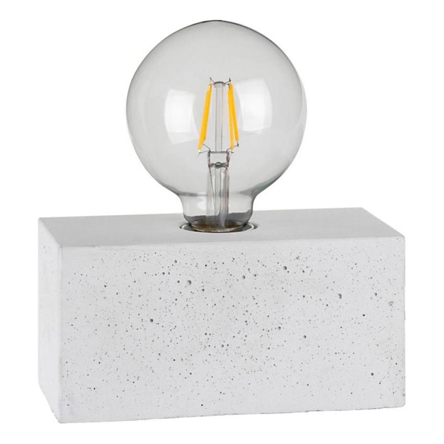 Candeeiro de mesa STRONG DOUBLE 1xE27/25W/230V betão - certificado por FSC