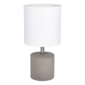 Candeeiro de mesa STRONG ROUND 1xE27/25W/230V betão - certificado por FSC