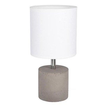 Candeeiro de mesa STRONG ROUND 1xE27/25W/230V betão - certificado por FSC