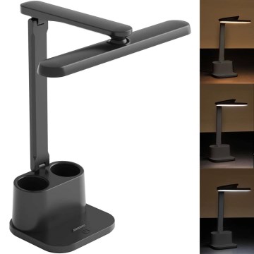 Candeeiro de mesa táctil LED com regulação BARI LED/6W/230V preto