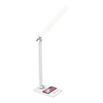 Candeeiro de mesa táctil LED com regulação e carregamento sem fios MEGGIE LED/8W/230V + USB