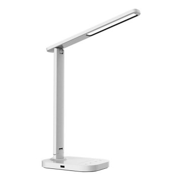 Candeeiro de mesa táctil LED com regulação e conector USB KIARA LED/7W/230V branco
