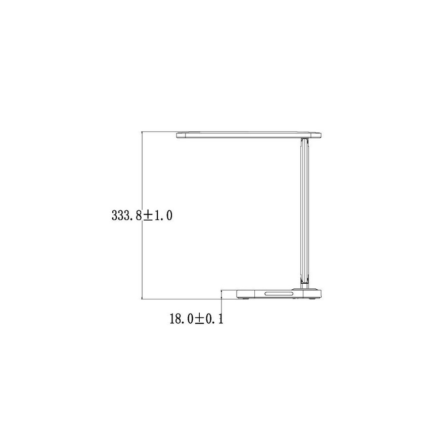 Candeeiro de mesa táctil LED com regulação e conector USB KIARA LED/7W/230V branco