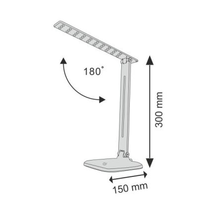 Candeeiro de mesa táctil LED com regulação JOWI LED/8W/230V preto