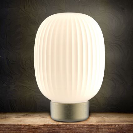 Candeeiro de mesa táctil LED com regulação LATTE LED/1,8W/5V USB 2000 mAh dourado/branco