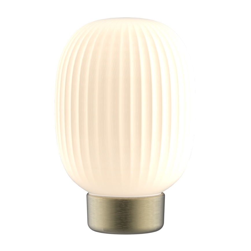 Candeeiro de mesa táctil LED com regulação LATTE LED/1,8W/5V USB 2000 mAh dourado/branco