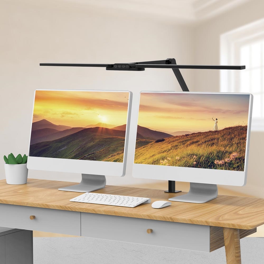 Candeeiro de mesa táctil LED com regulação LED/24W/230V 3000-6500K CRI 92 preto