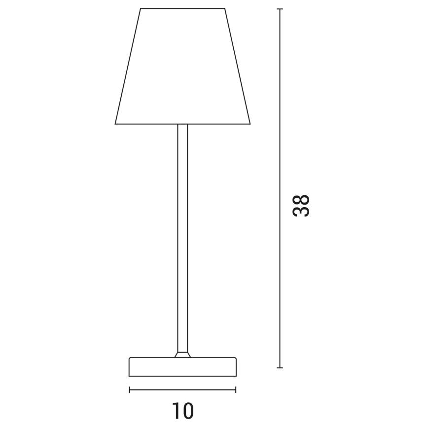 Candeeiro de mesa táctil LED com regulação LED/3,5W/5V 5200 mAh IP54 branco