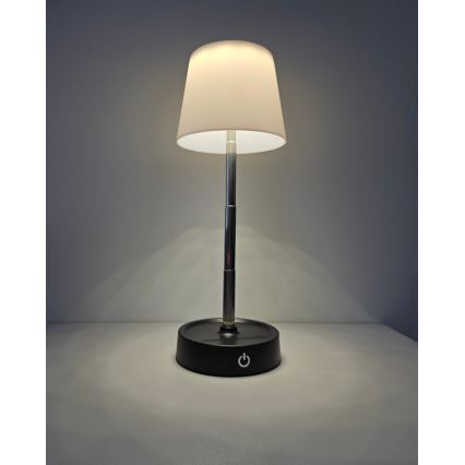 Candeeiro de mesa táctil LED com regulação LED/3W/5V USB 800 mAh branco