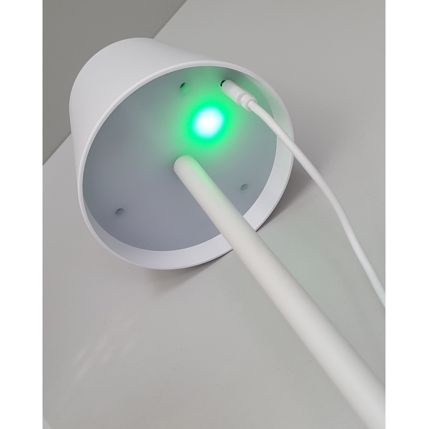 Candeeiro de mesa táctil LED com regulação LED/5W/5V USB 1200 mAh branco