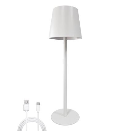 Candeeiro de mesa táctil LED com regulação LED/5W/5V USB 1200 mAh branco