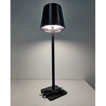 Candeeiro de mesa táctil LED com regulação LED/5W/5V USB 1200 mAh preto