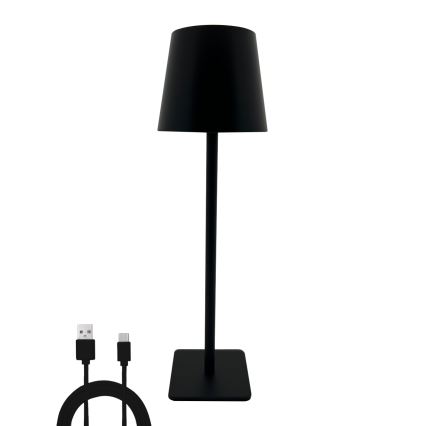 Candeeiro de mesa táctil LED com regulação LED/5W/5V USB 1200 mAh preto