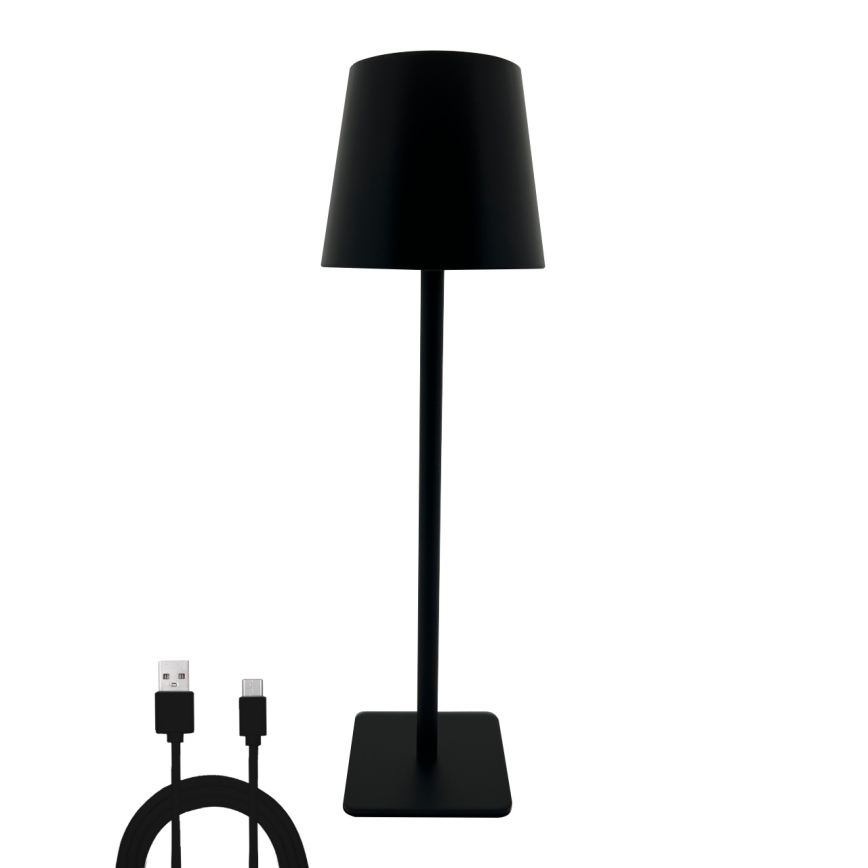 Candeeiro de mesa táctil LED com regulação LED/5W/5V USB 1200 mAh preto