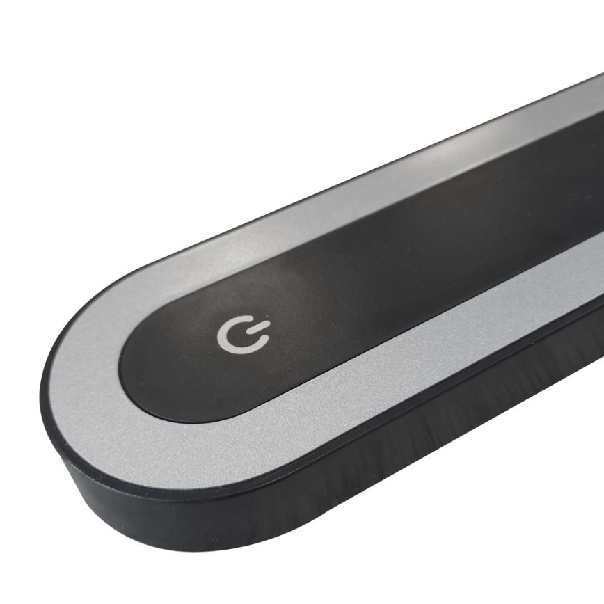 Candeeiro de mesa táctil LED com regulação MADERA LED/7W/230V USB preto