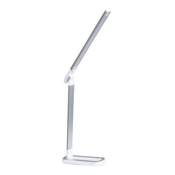 Candeeiro de mesa táctil LED com regulação MADERA LED/7W/230V USB branco