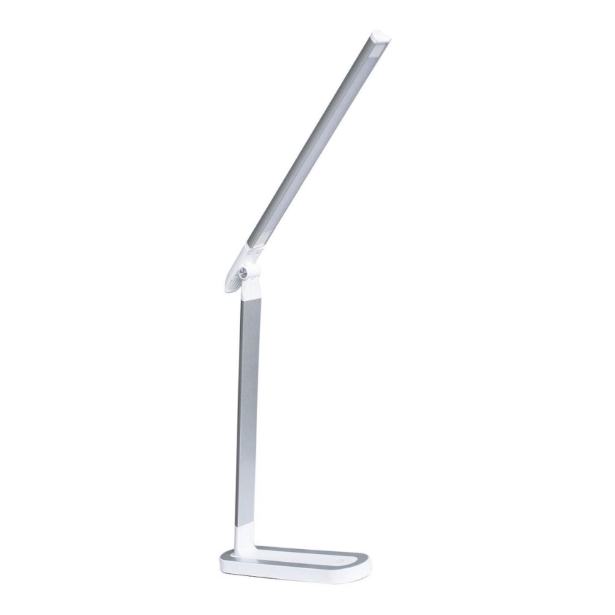 Candeeiro de mesa táctil LED com regulação MADERA LED/7W/230V USB branco