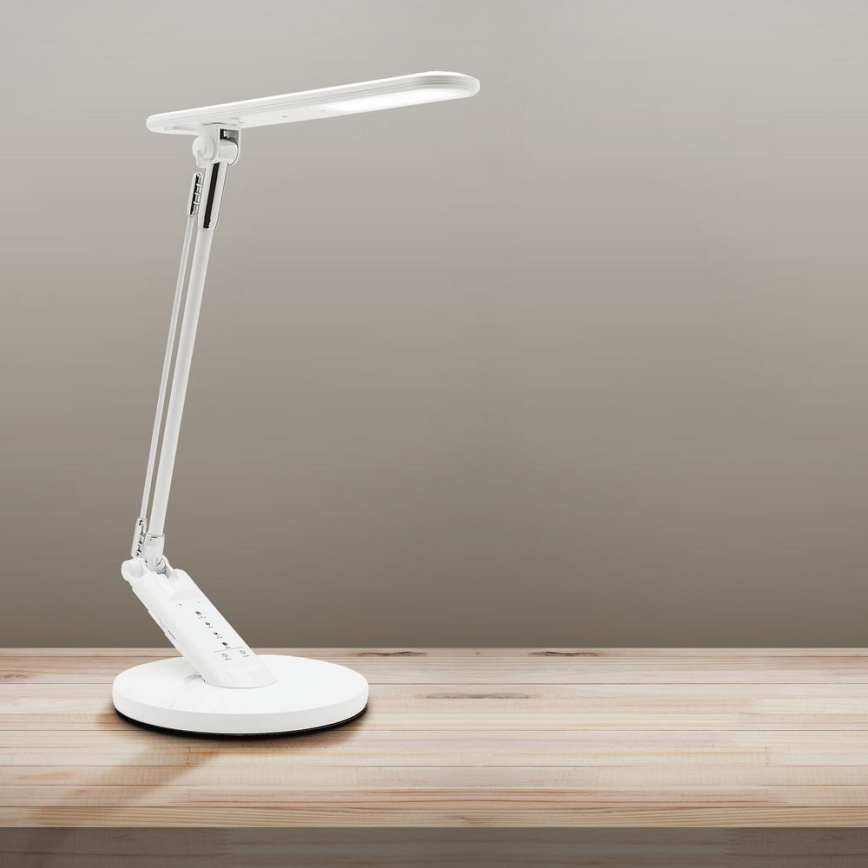 Candeeiro de mesa táctil LED com regulação OPTIMUM LED/7W/230V USB 3000/4000/6000K branco