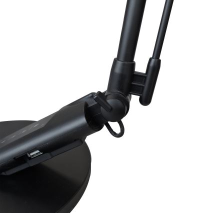 Candeeiro de mesa táctil LED com regulação OPTIMUM LED/7W/230V USB 3000/4000/6000K preto