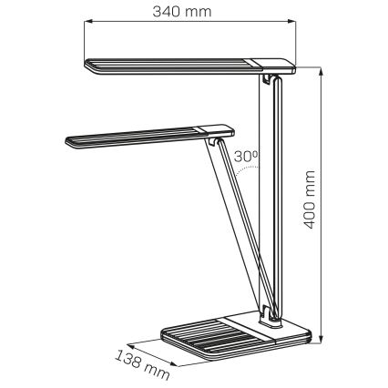 Candeeiro de mesa táctil LED com regulação PRESTIGE LED/12W/230V 2700/4000K/6500K preto