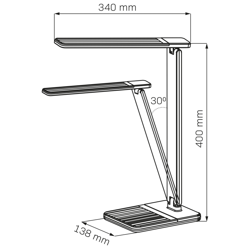 Candeeiro de mesa táctil LED com regulação PRESTIGE LED/12W/230V 2700/4000K/6500K preto
