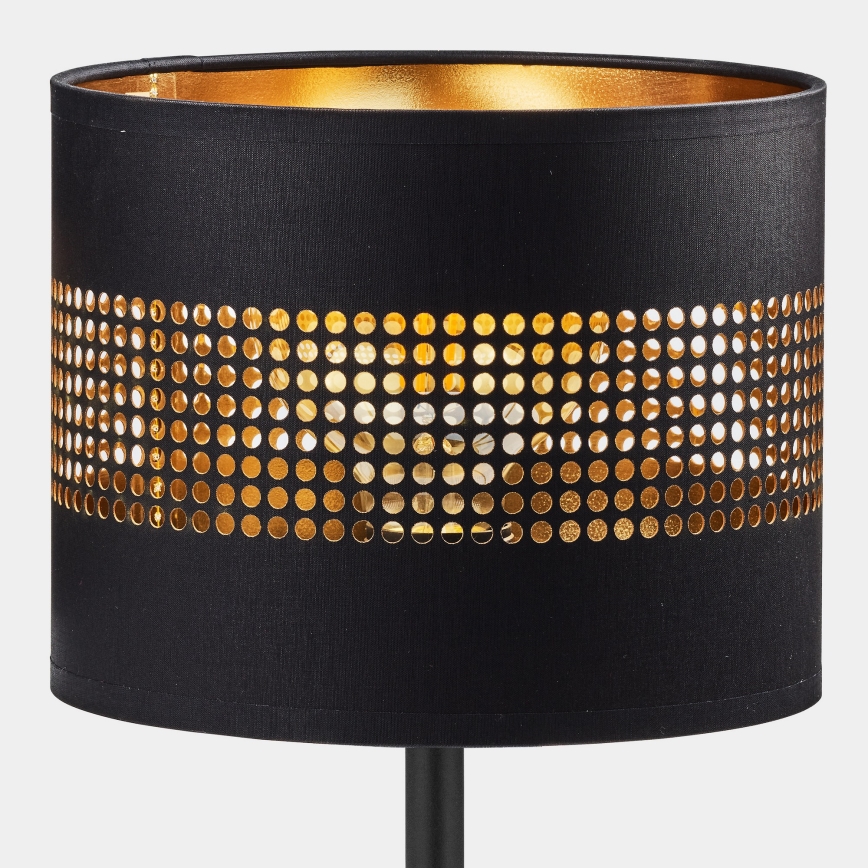 Candeeiro de mesa TAGO 1xE27/15W/230V preto/dourado
