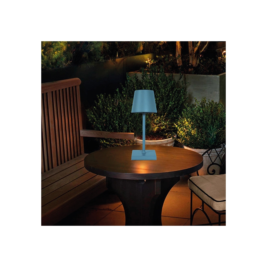 Candeeiro de mesa tátil LED com regulação LED/3,5W/5V 5200mAh azul