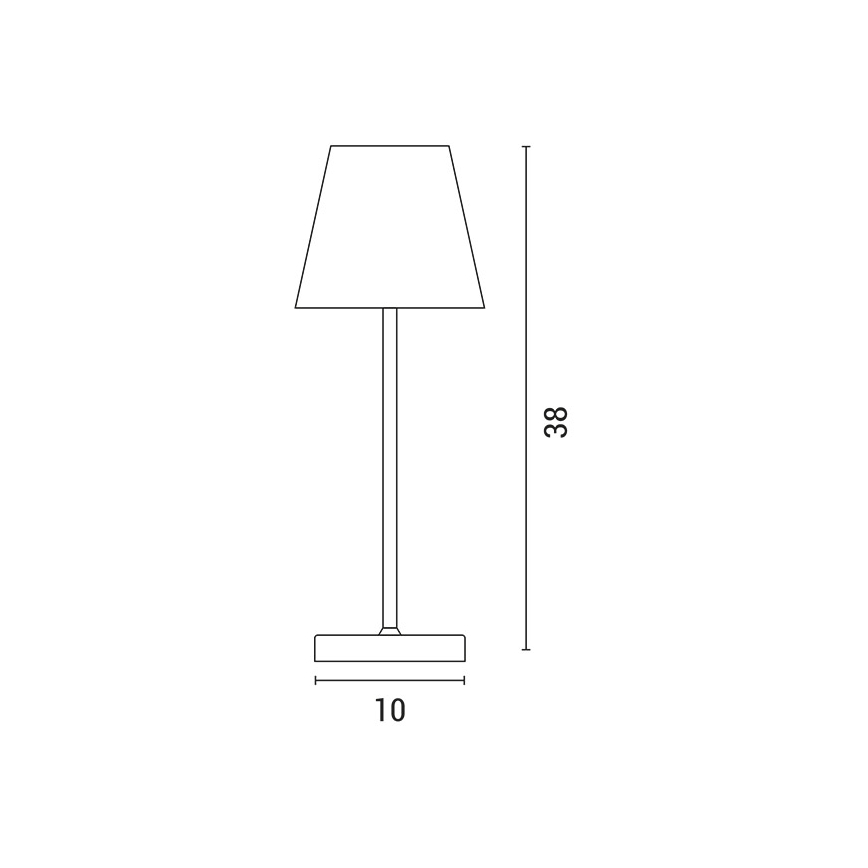 Candeeiro de mesa tátil LED com regulação LED/3,5W/5V 5200mAh cinzento