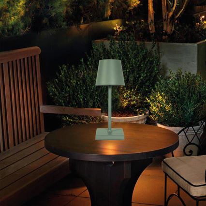 Candeeiro de mesa tátil LED com regulação LED/3,5W/5V 5200mAh verde