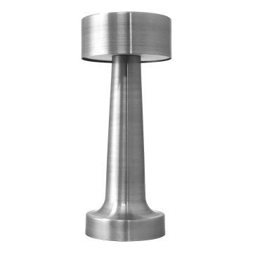 Candeeiro de mesa tátil LED com regulação LED/3W/5V 2000mAh cromado mate