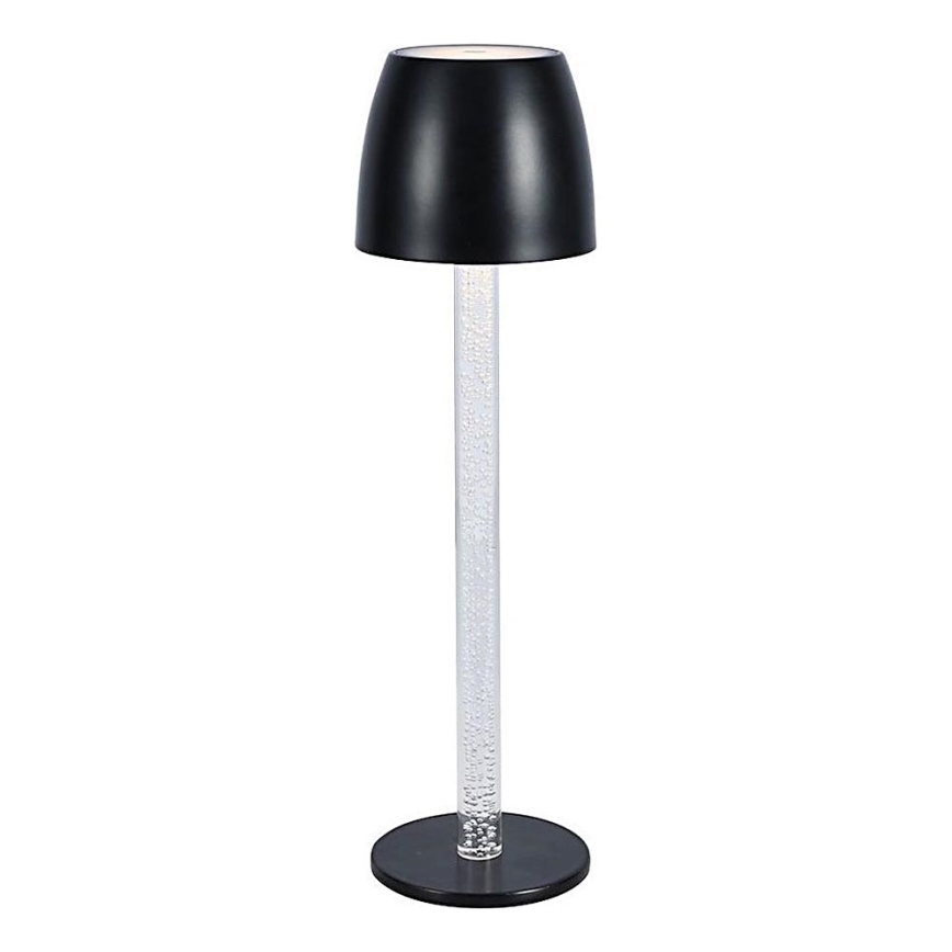 Candeeiro de mesa tátil LED com regulação LED/3W/5V 3000K 1800 mAh preto