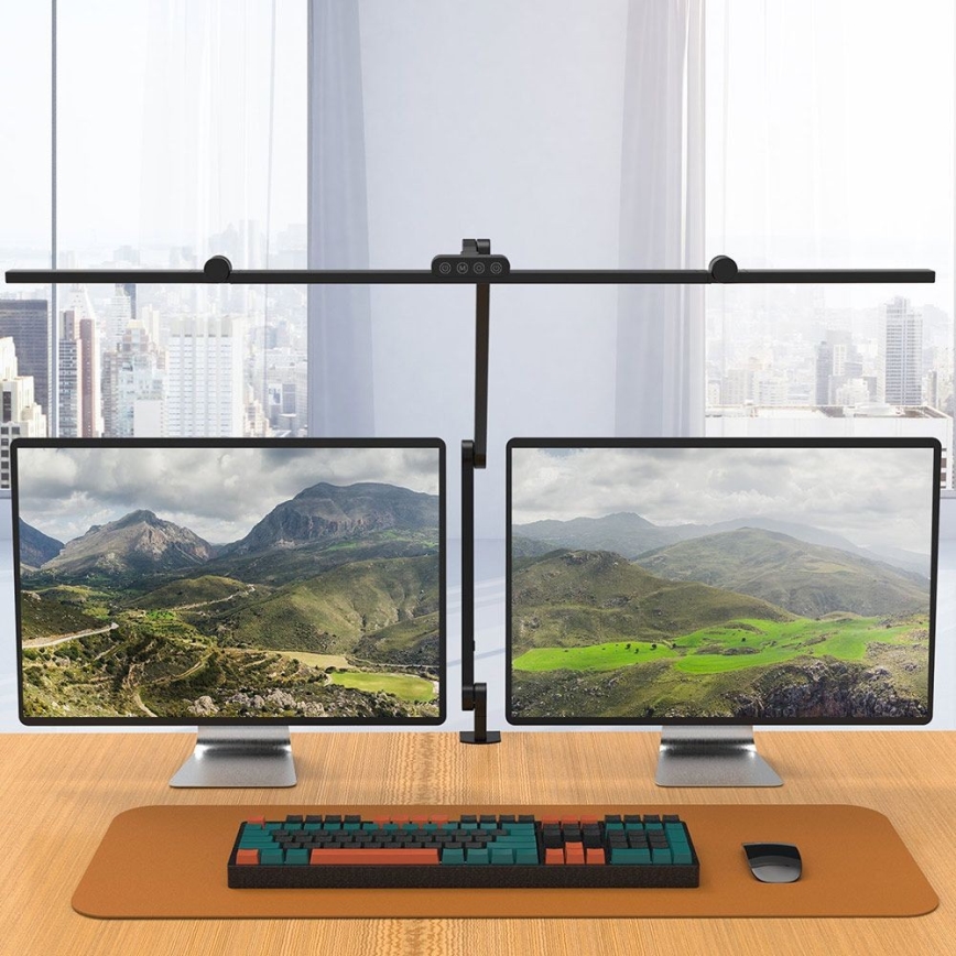 Candeeiro de mesa tátil LED flexível com regulação POINTIQ LED/36W/230V 3000-6500K CRI 92 preto