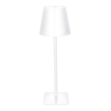 Candeeiro de mesa tátil recarregável e regulável LUCCA LED, 3,7V, 3000/4000/6500K, 2000 mAh, branco