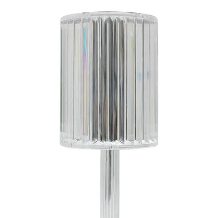 Candeeiro de mesa tátil recarregável LED SIMPLE LED/1W/5V 2400 mAh 3000-6000K transparente