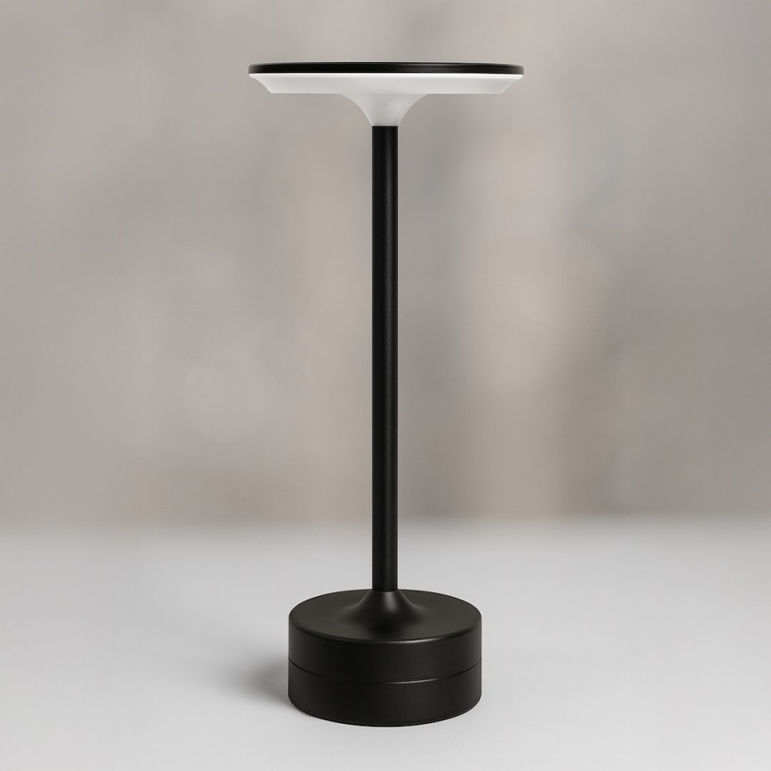 Candeeiro de mesa tátil recarregável TAVOLO LED/2,5W/5V 2400 mAh 3000-6000K preto