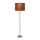 Candeeiro de mesa TIMBER 1xE27/60W/230V castanho/cromado mate