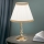 Candeeiro de mesa TONIA 1xE27/60W/230V diâmetro 25 cm branco/bronze