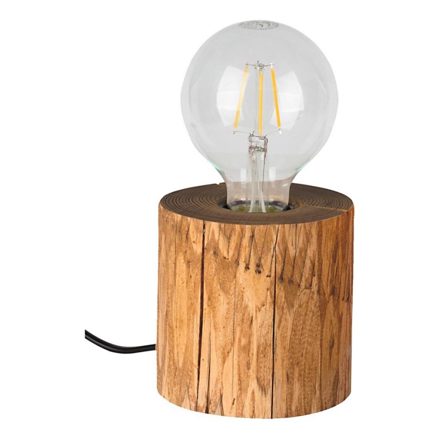 Candeeiro de mesa TRABO 1xE27/25W/230V pinho
