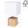 Candeeiro de mesa TRONGO SQUARE 1xE27/25W/230V carvalho - certificado por FSC