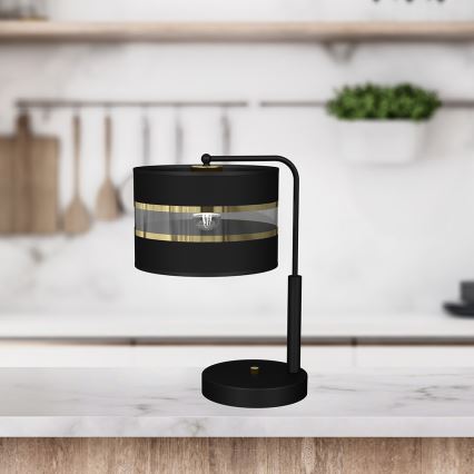 Candeeiro de mesa ULTIMO 1xE27/60W/230V preto