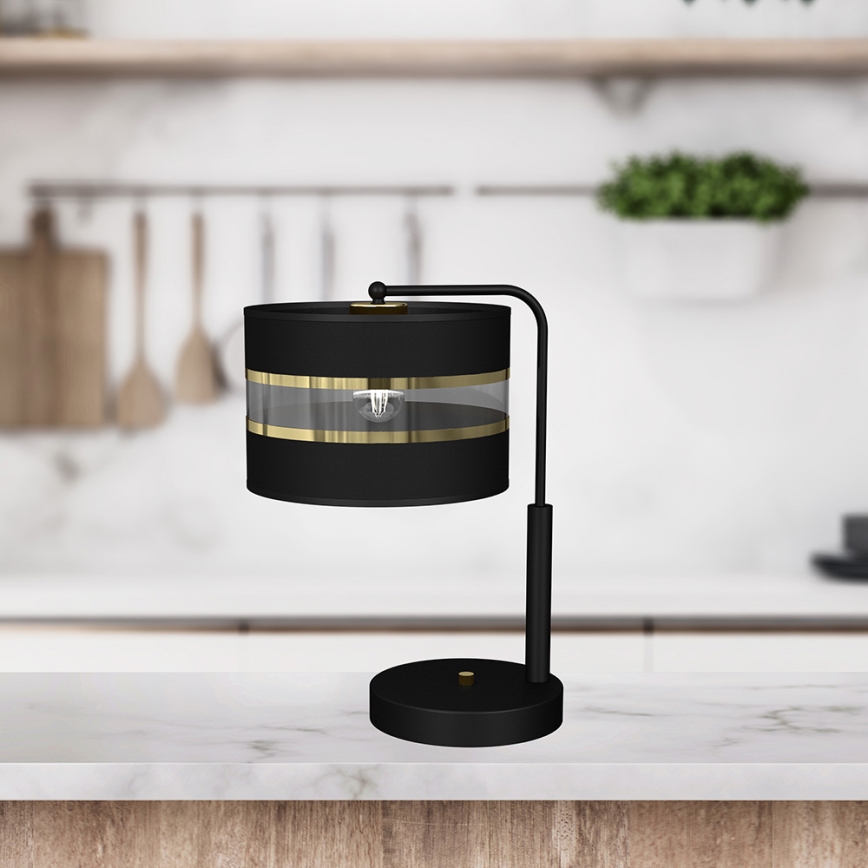 Candeeiro de mesa ULTIMO 1xE27/60W/230V preto