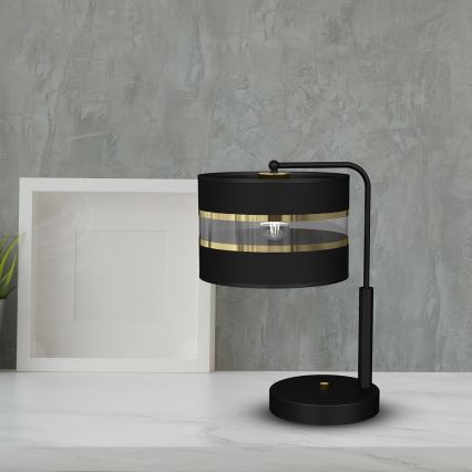 Candeeiro de mesa ULTIMO 1xE27/60W/230V preto