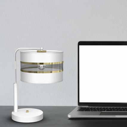 Candeeiro de mesa ULTIMO 1xE27/6W/230V branco
