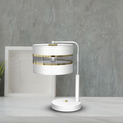 Candeeiro de mesa ULTIMO 1xE27/6W/230V branco