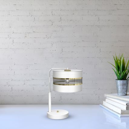 Candeeiro de mesa ULTIMO 1xE27/6W/230V branco